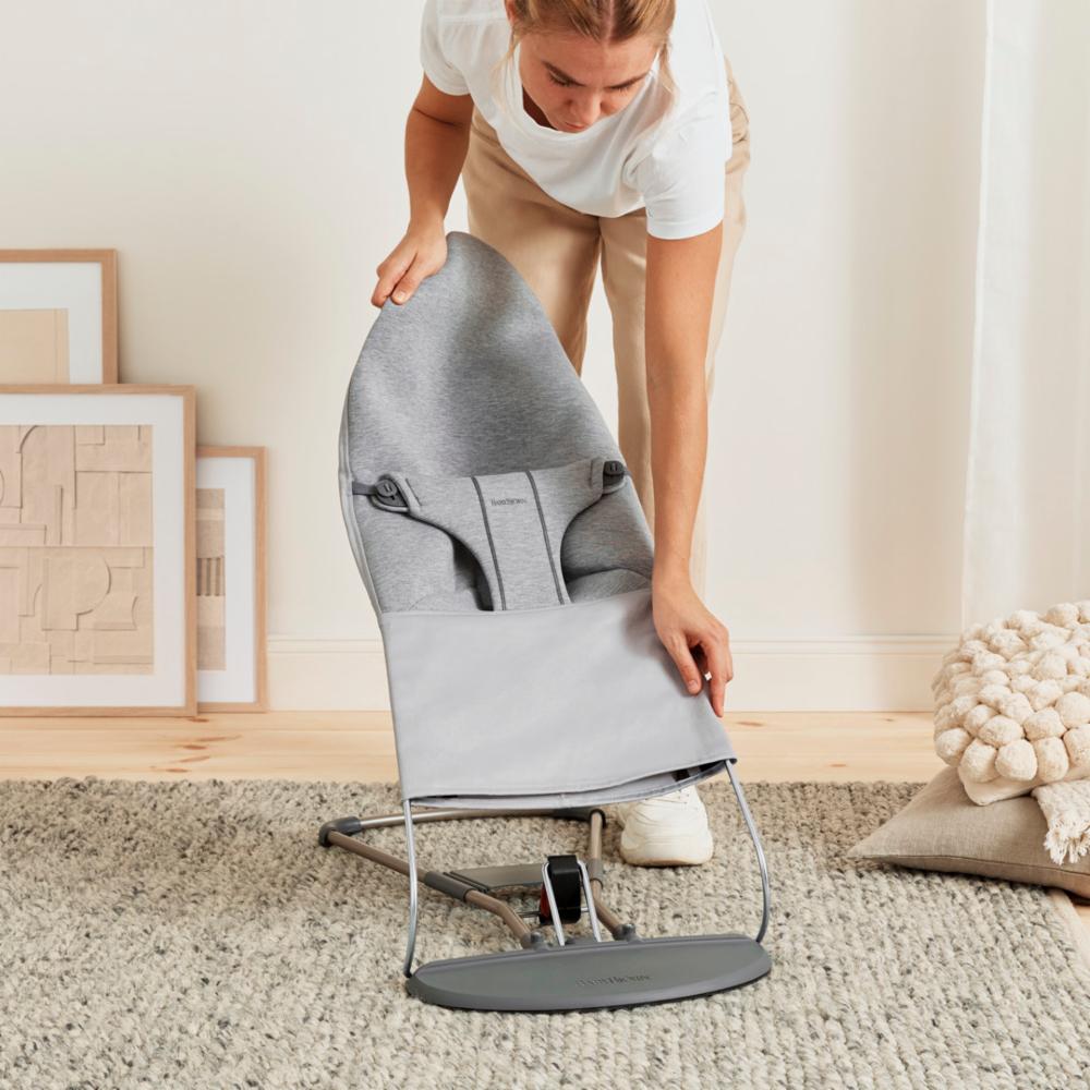 Baby Björn Babysitteri Bliss - Light Grey 3D Jersey