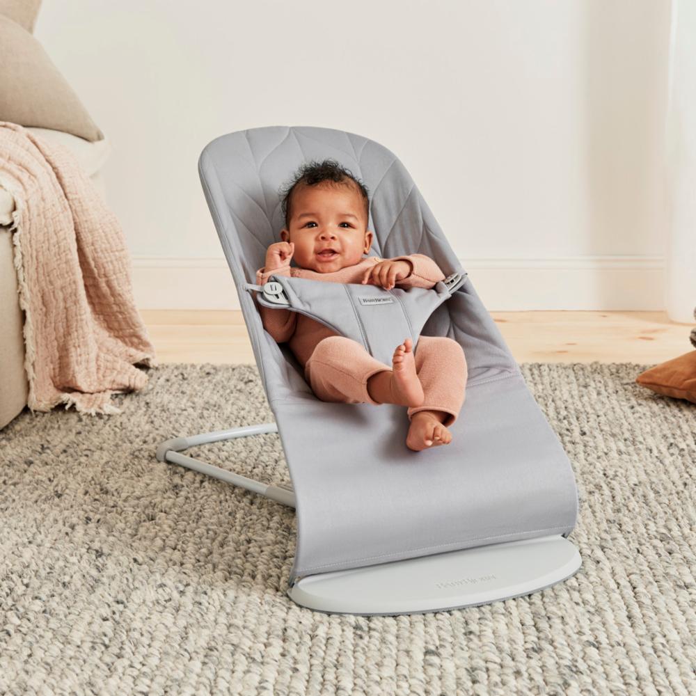 Baby Björn Bouncer Bliss - Petal Q Light Grey