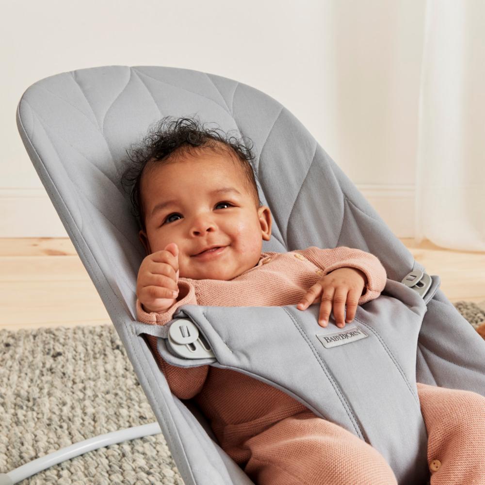 Baby Björn Bouncer Bliss - Petal Q Light Grey
