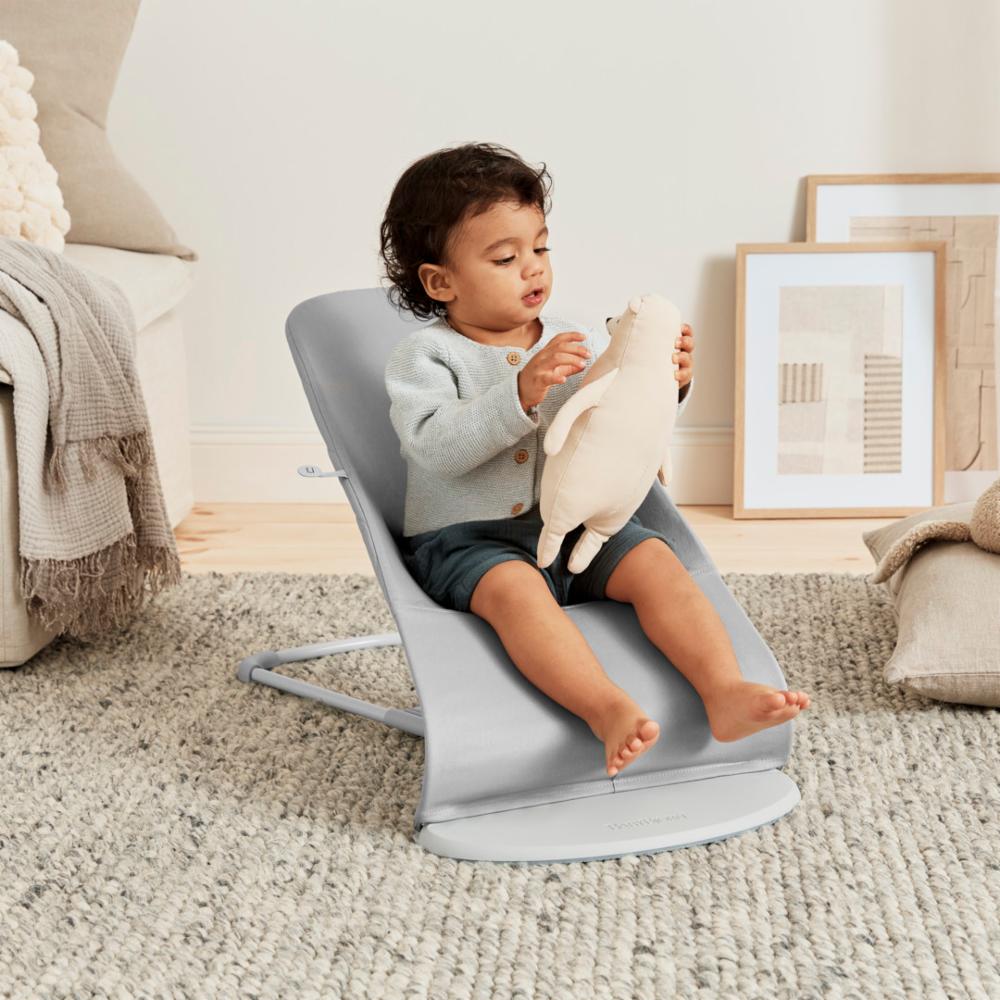 Baby Björn Bouncer Bliss - Petal Q Light Grey