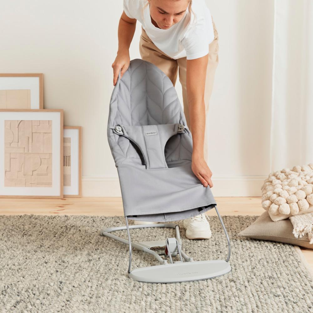 Baby Björn Bouncer Bliss - Petal Q Light Grey