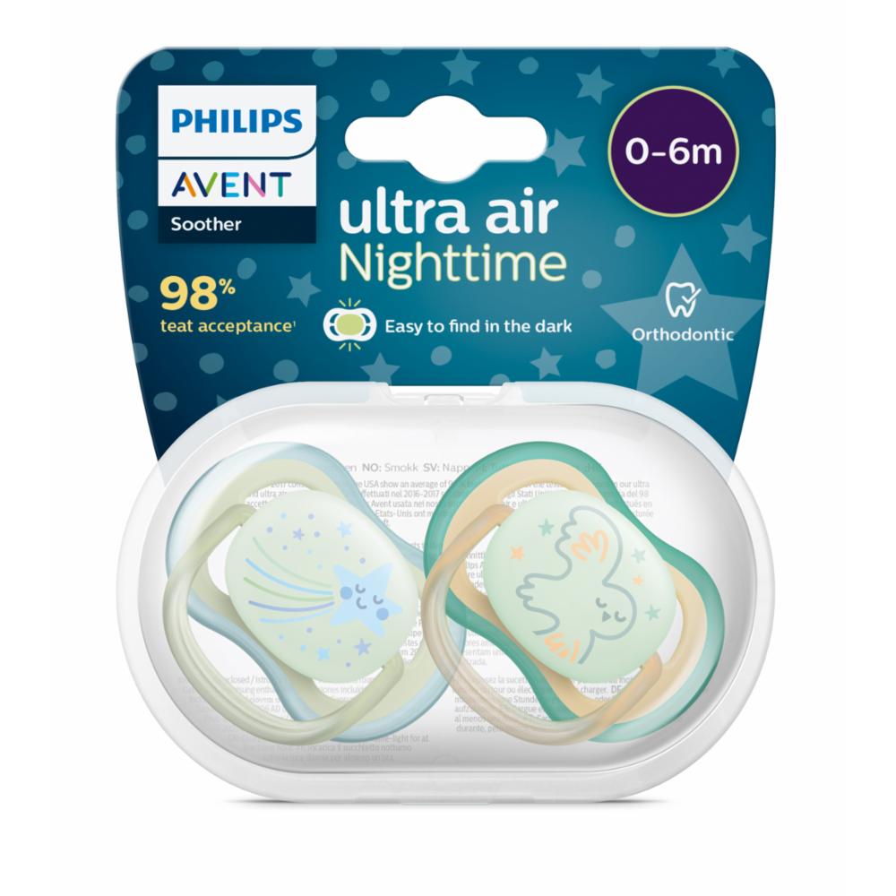 AV Soother ultra air night 0-6m natural