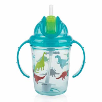 Nuby Pillimuki Tritan 240ml, AQUA_DINOSAUR