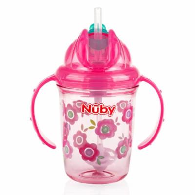 Nuby Pillimuki Tritan 240ml, PINK_FLOWER