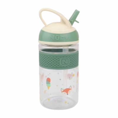 Nuby 2N1 Hard Spout Push Juomapullo 360ml, VIHRE&Auml;