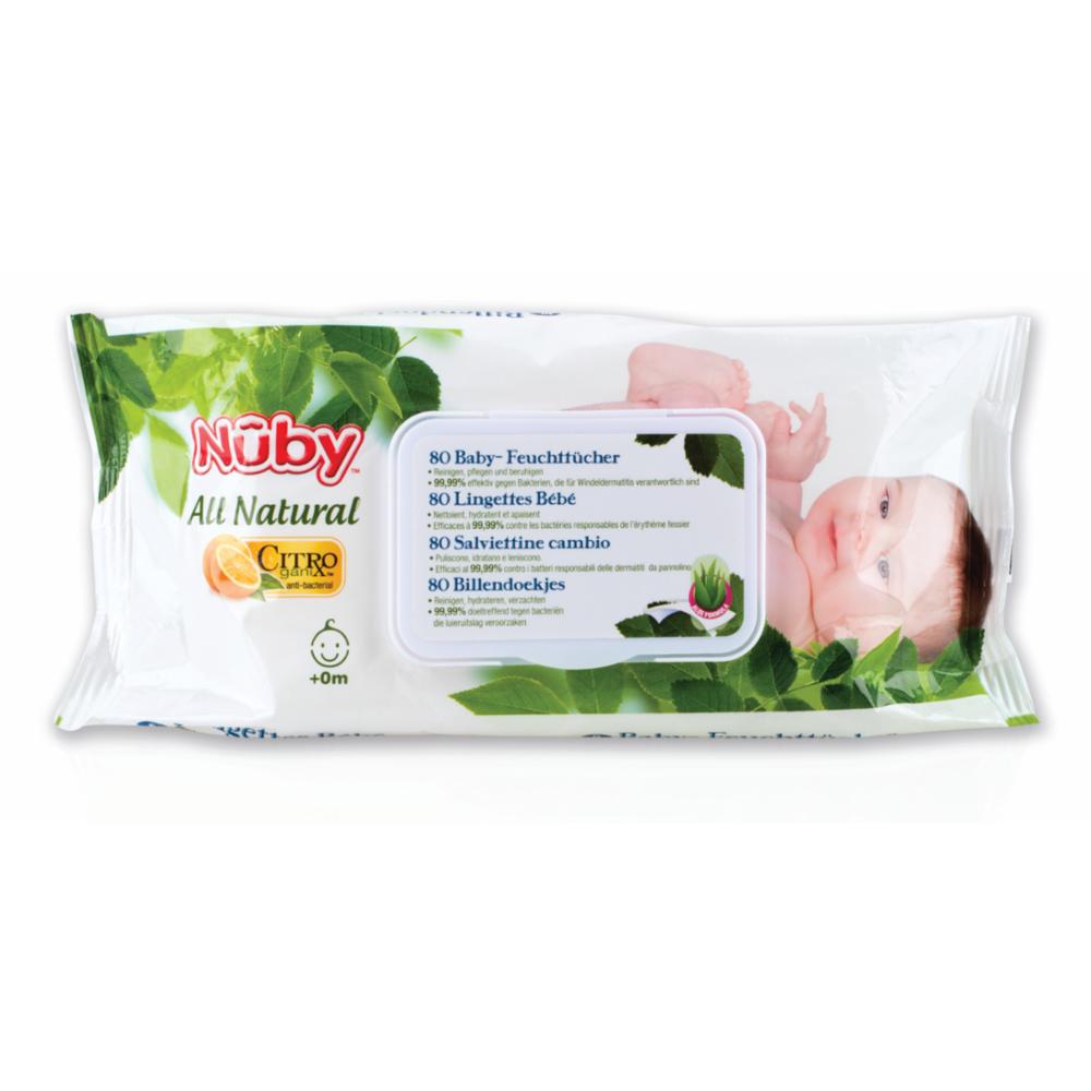Nuby Citroganix Vauvan Puhdistuspyyhe 80 kpl