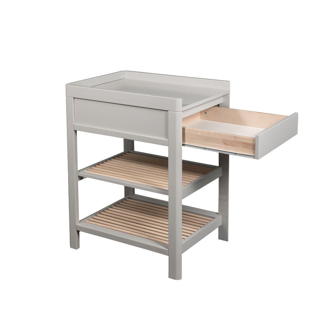 Troll Changing Table Lukas - Soft Grey/Natural