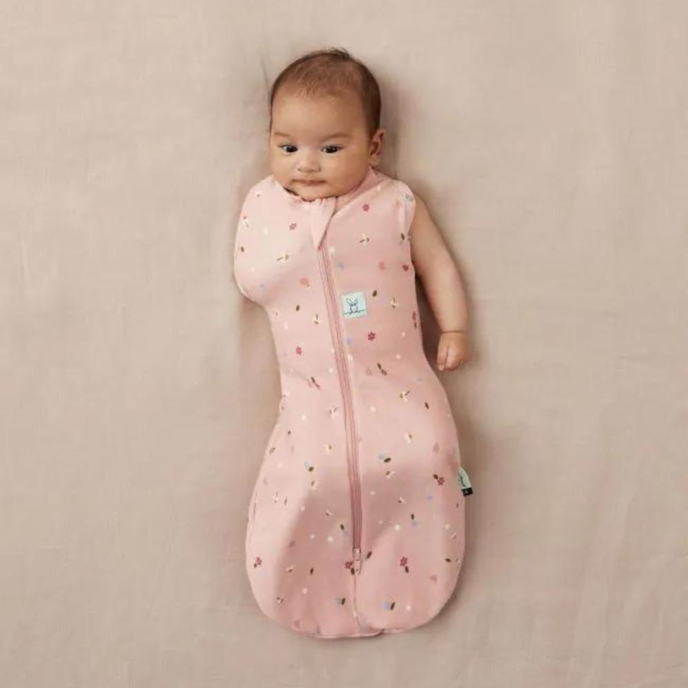 ErgoCocoon Kapalo&Unipussi TOG 1.0 - Daisies Vaaleanpunainen - Koko 3-6m
