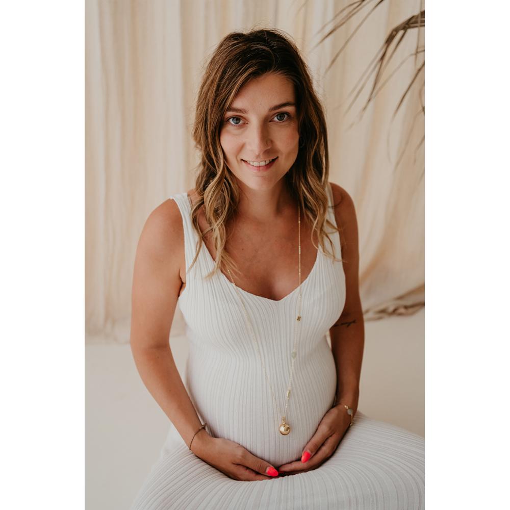 Bola Maternity Jewellery Set Gold, necklace and bracelet