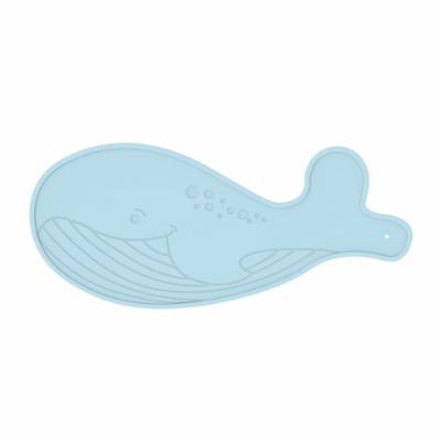 Bo Jungle Bath Mat - Light Blue Whale