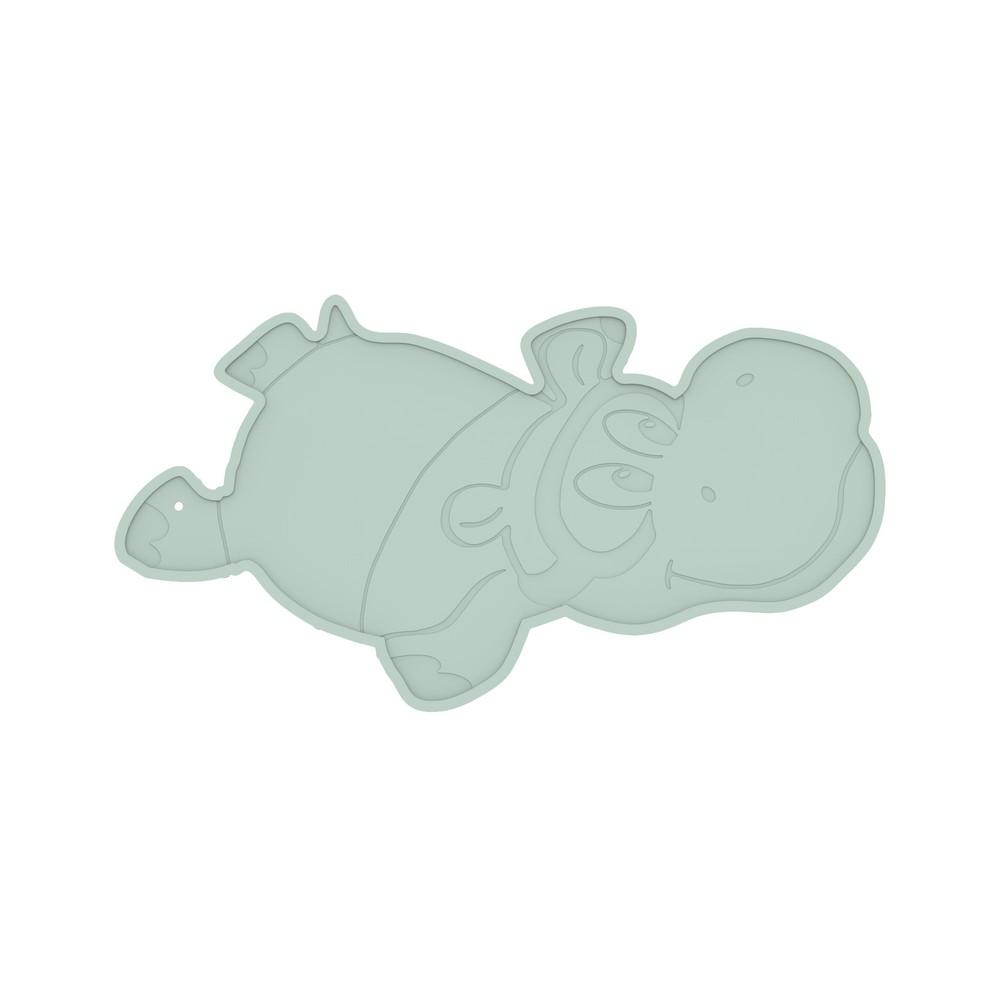 Bo Jungle Bath Mat - Mint Hippo