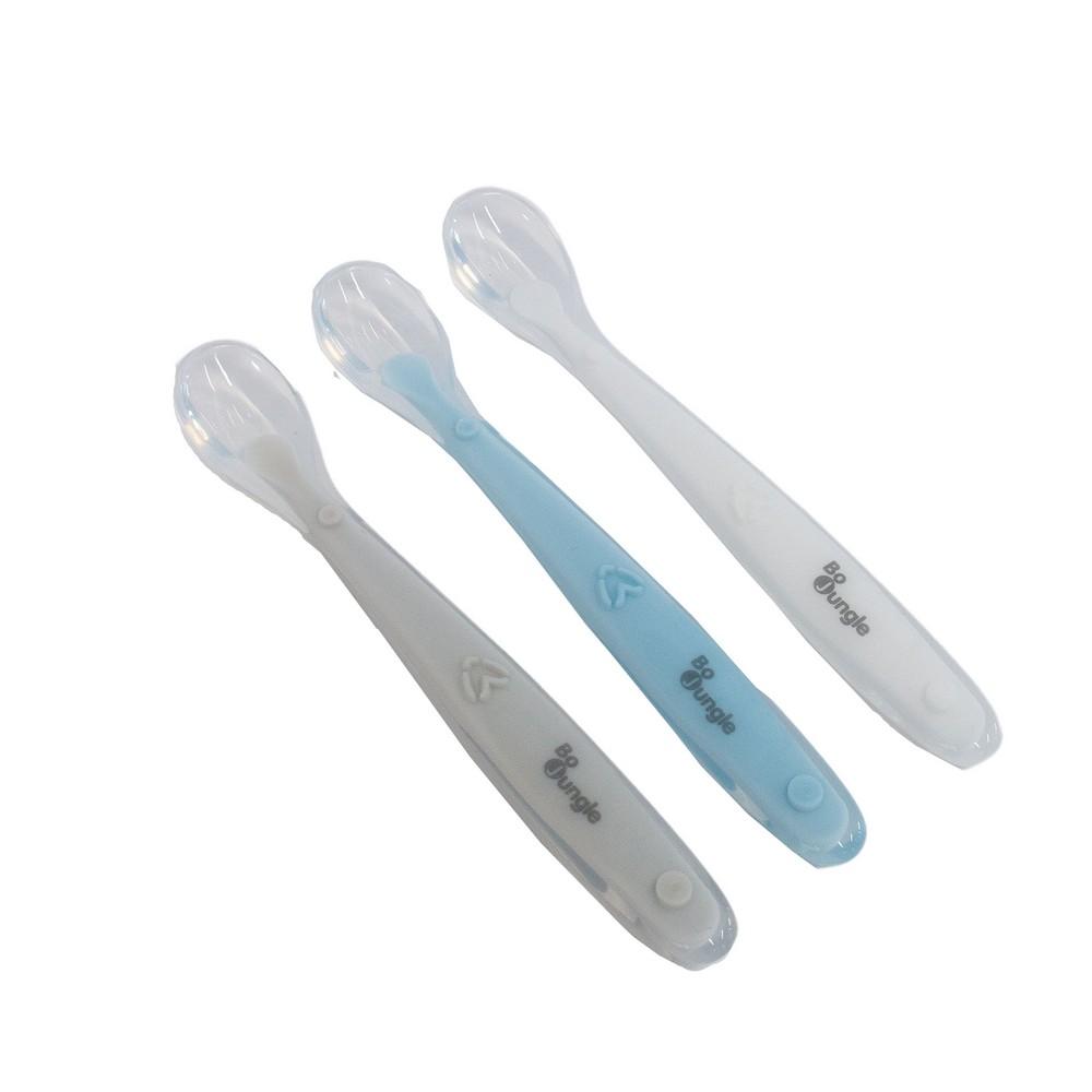 Bo Jungle Soft Lusikka setti 3kpl - Harmaa