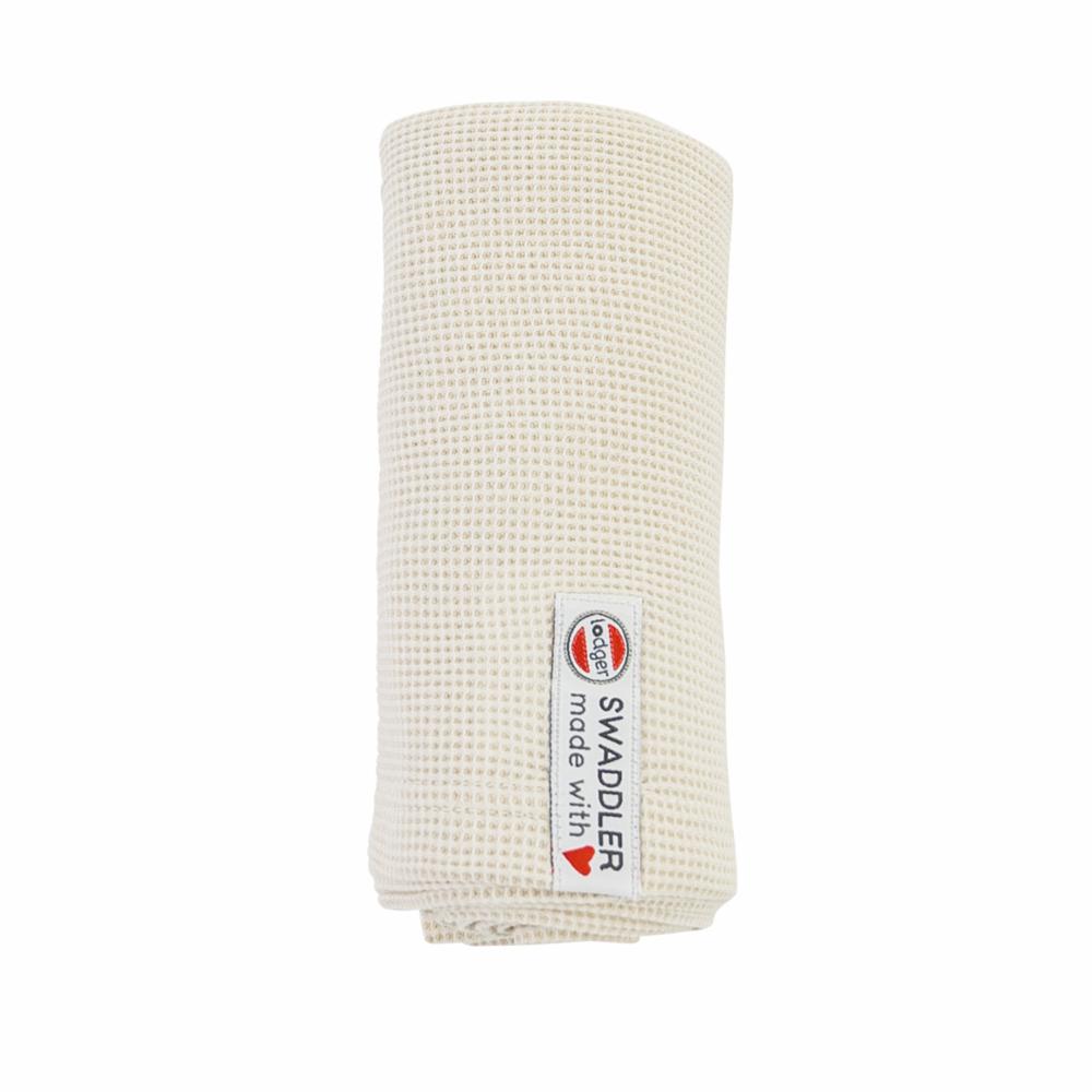 Lodger Ciumbelle swaddle from waffle cotton 70x70 - Cloud Dancer