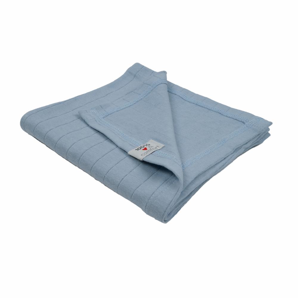 Lodger Swaddler Harso Solid 70 x 70 cm - Blue Fogg