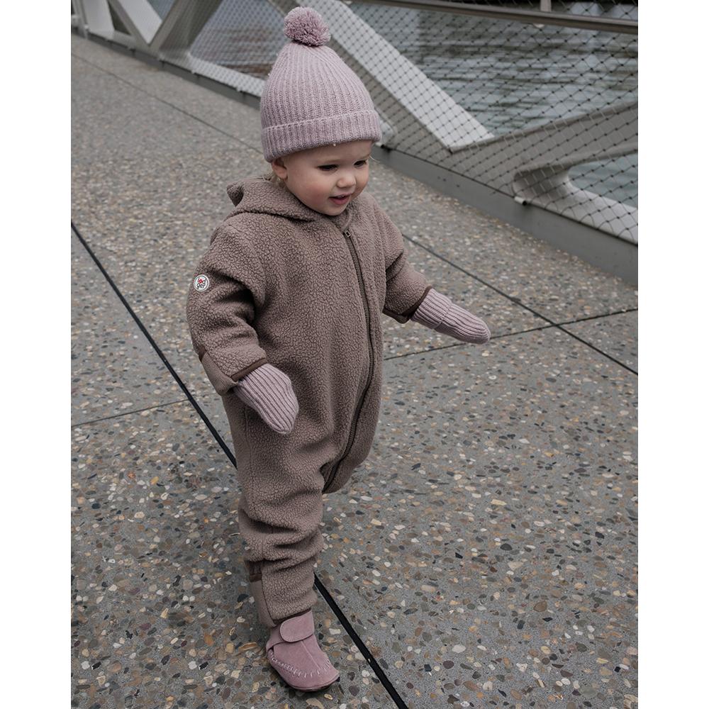 Lodger Merino Wool Mittens - Rose - 0-12m