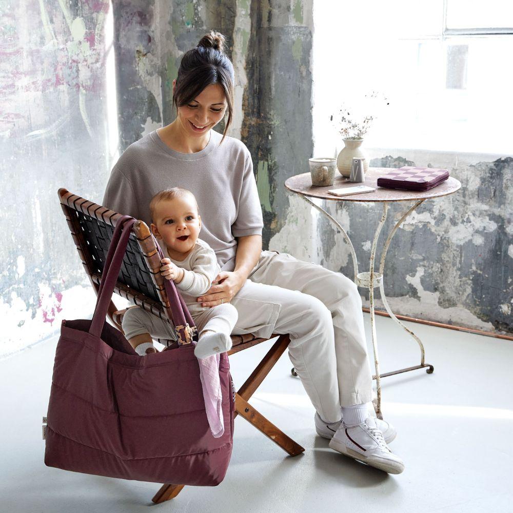 Lässig Shopper MIX Hoitolaukku - Burgundy