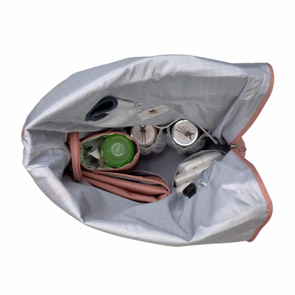 Lässig Rolltop Hoitolaukku/Reppu - Cinnamon