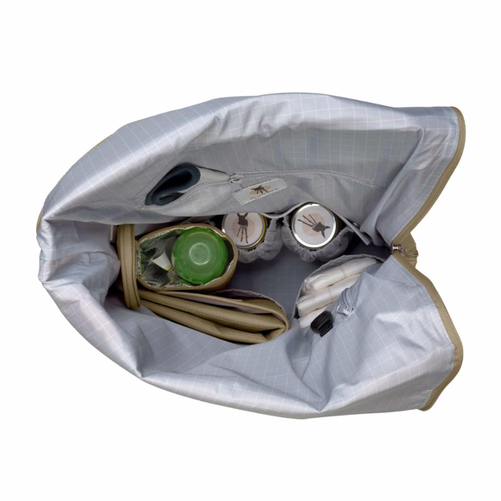 Lässig Rolltop Hoitolaukku/Reppu - Olive