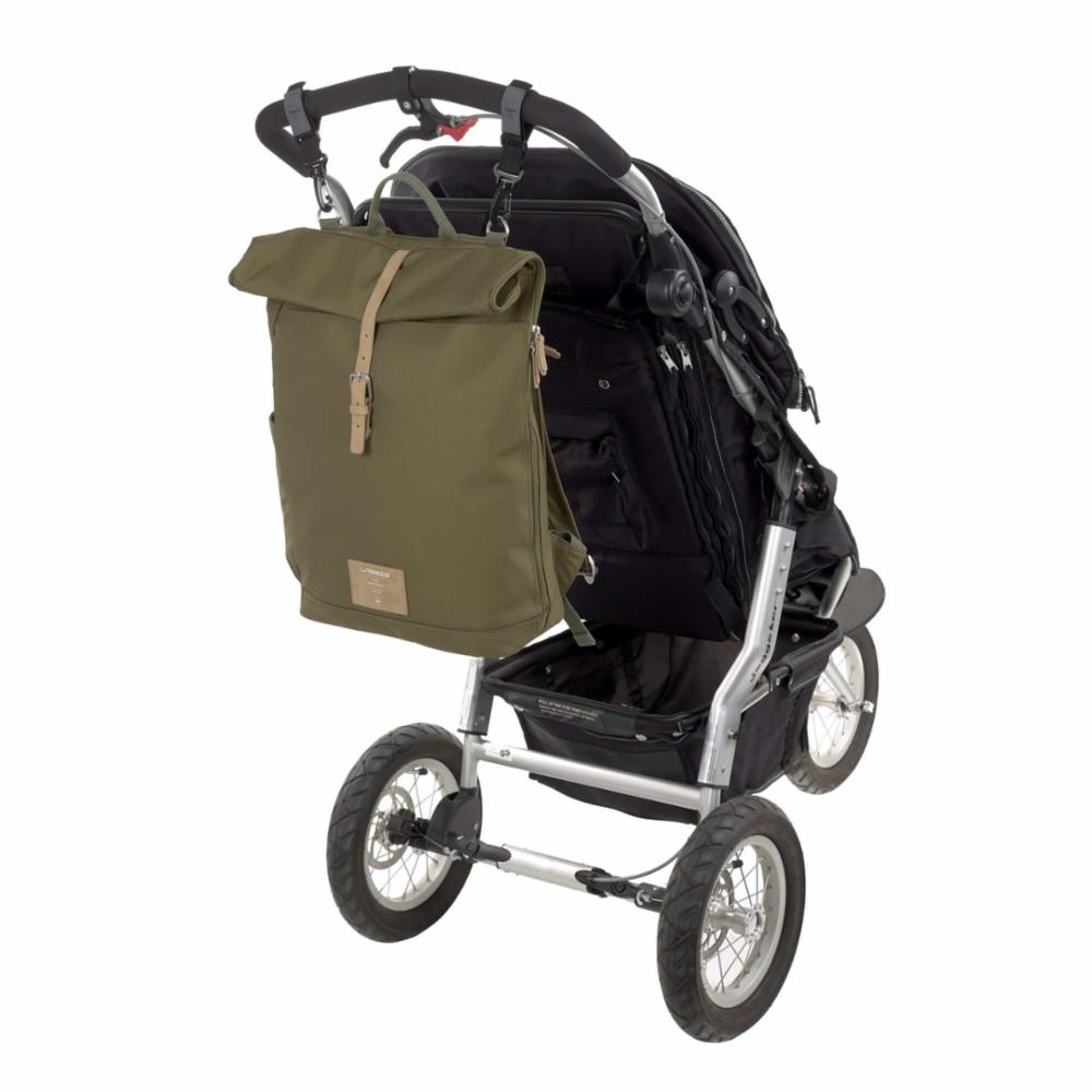 Lässig Rolltop Hoitolaukku/Reppu - Olive