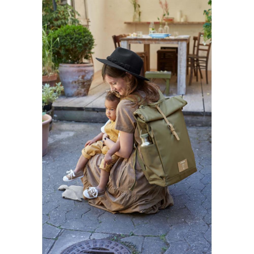 Lässig Rolltop Hoitolaukku/Reppu - Olive