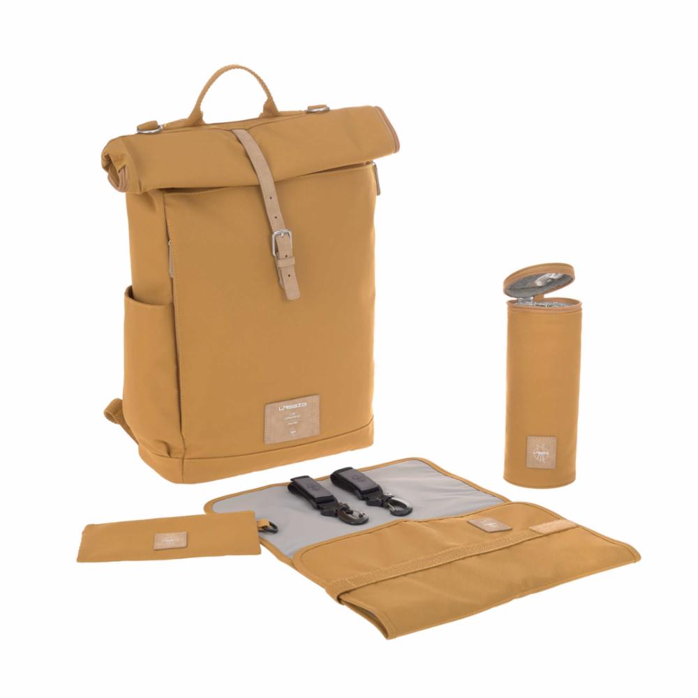 Lässig Rolltop Hoitolaukku/Reppu - Curry