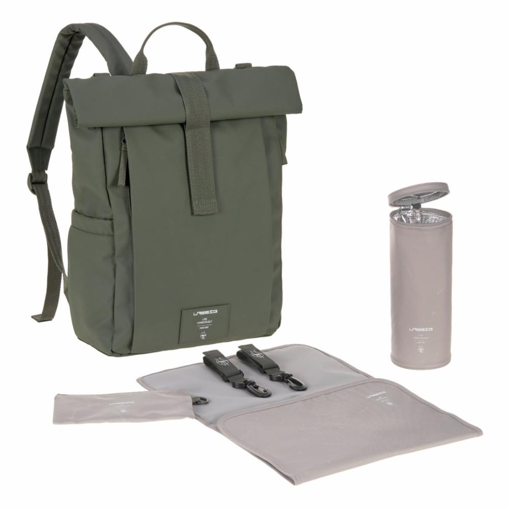 Lässig Rolltop UP Hoitoreppu - Olive