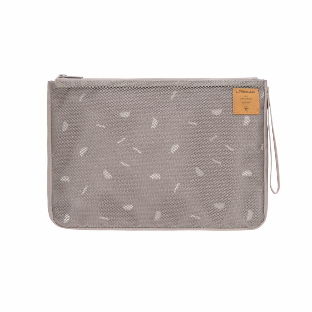 Lässig Diaper Clutch - Blocks Taupe