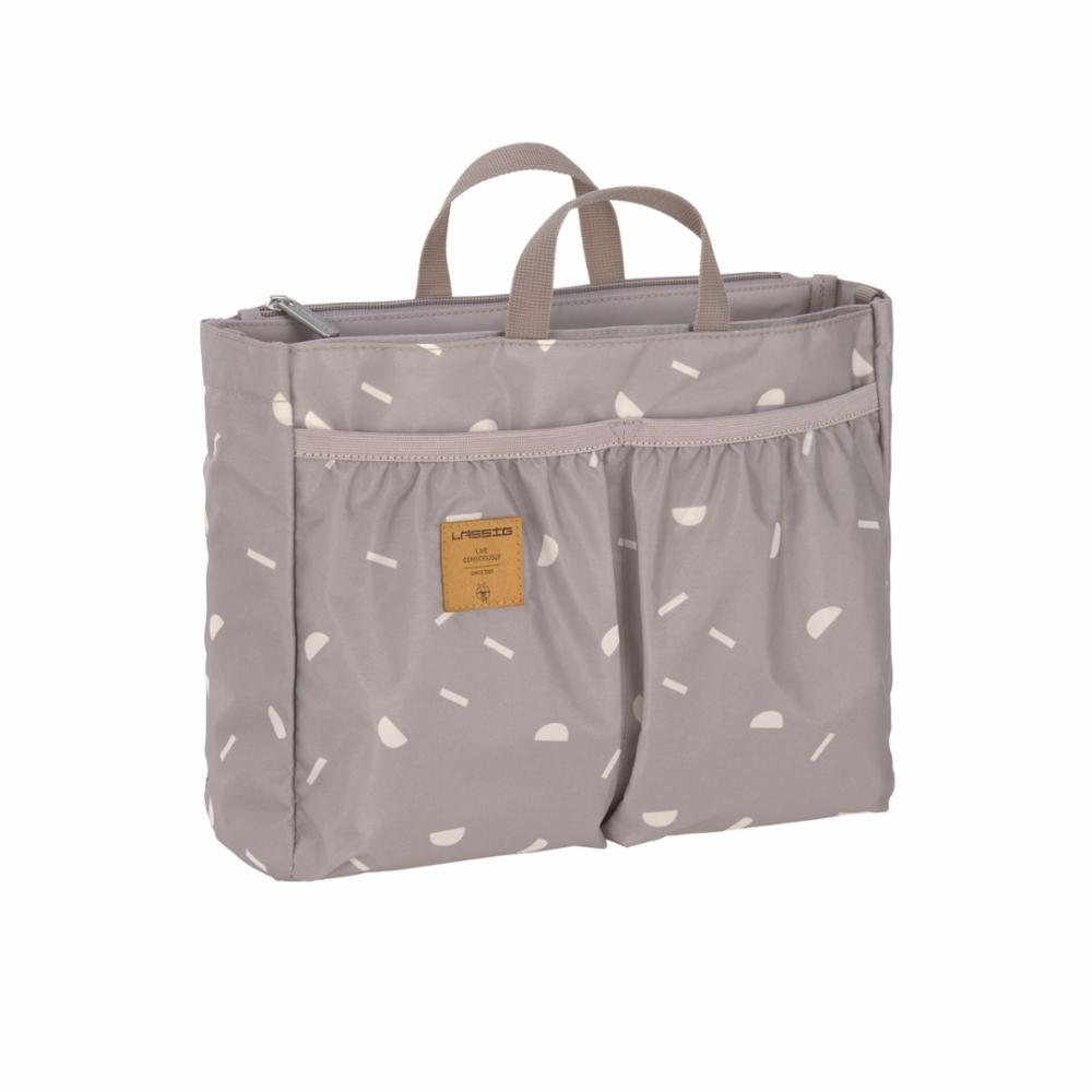 Lässig Organizer Multi Hoitolaukku - Blocks taupe