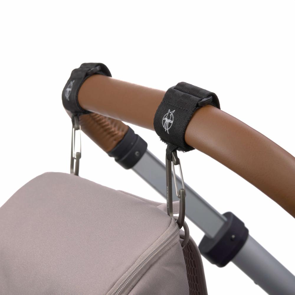 Lässig Stroller Hooks 2 pack - Black