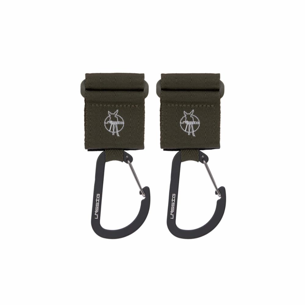 Lässig Stroller Hooks 2 pack - Olive