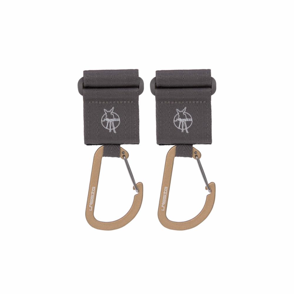 Lässig Stroller Hooks 2 pack - Anthracite