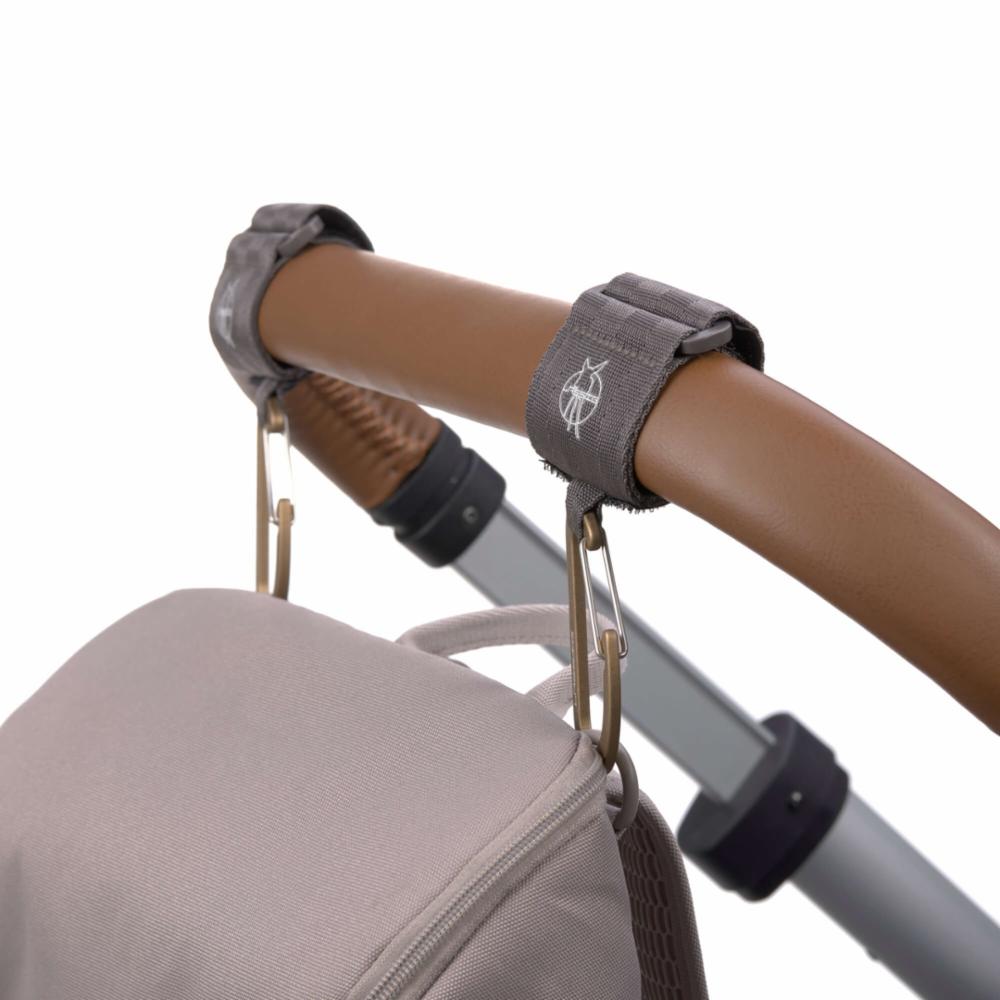 Lässig Stroller Hooks 2 pack - Anthracite