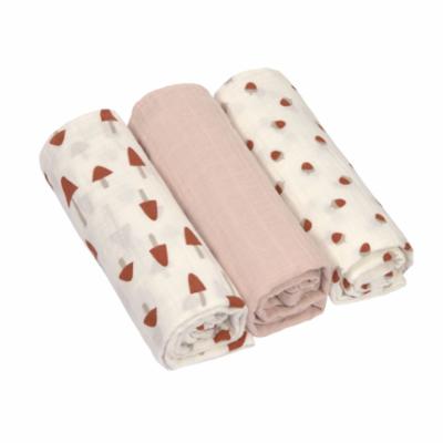 Lässig Puuvillaharso 3kpl - Little Forest Pink