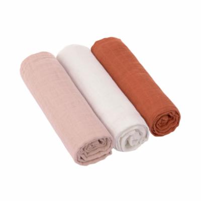 Lässig Puuvillaharso 3kpl - Powder pink/milky/rust