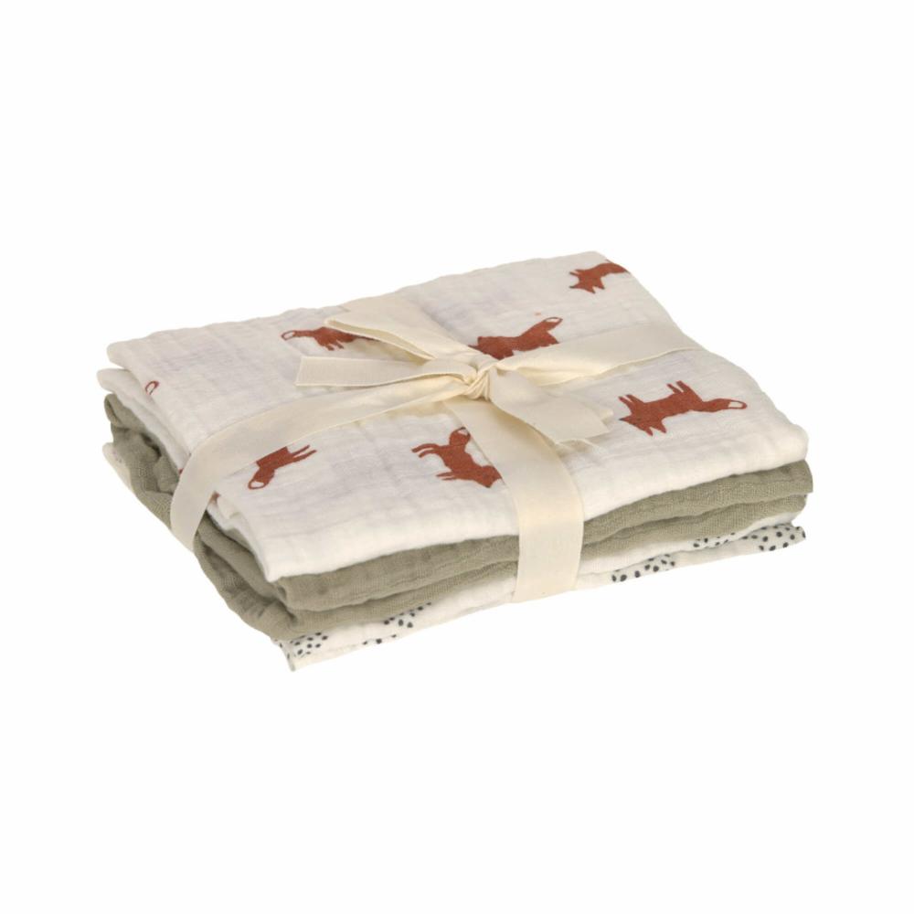 Lässig Puuvillaharso 60cm 3kpl - Little Forest Fox