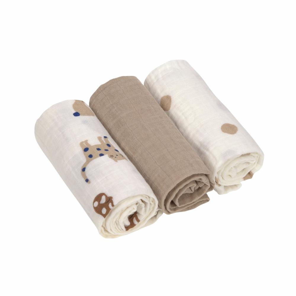 Lässig Puuvillaharso 60cm 3 kpl - Little Mate - Royal Blue