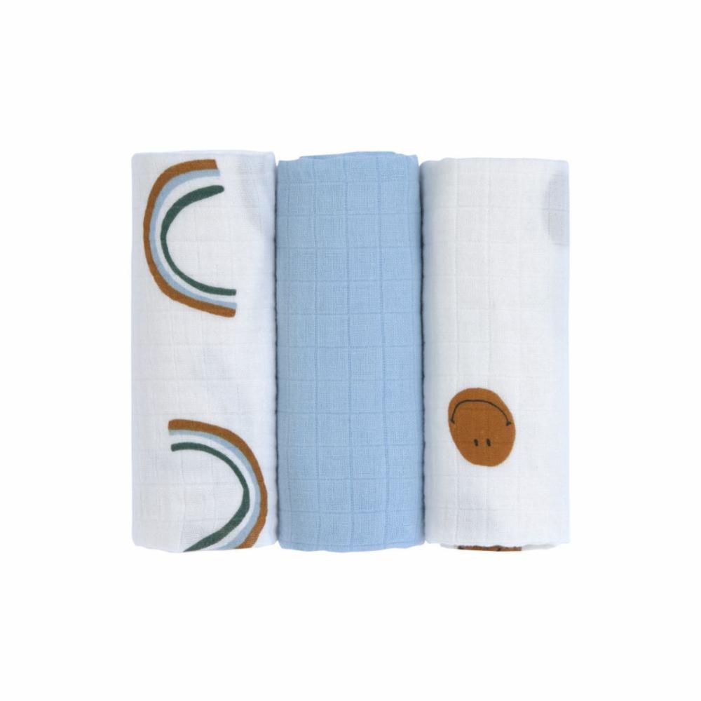 Lässig Puuvillaharso 60cm 3kpl - Happy Sky blue