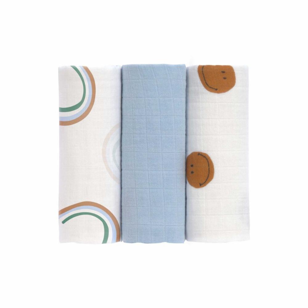 Lässig Puuvillaharso 60cm 3kpl - Happy Sky blue