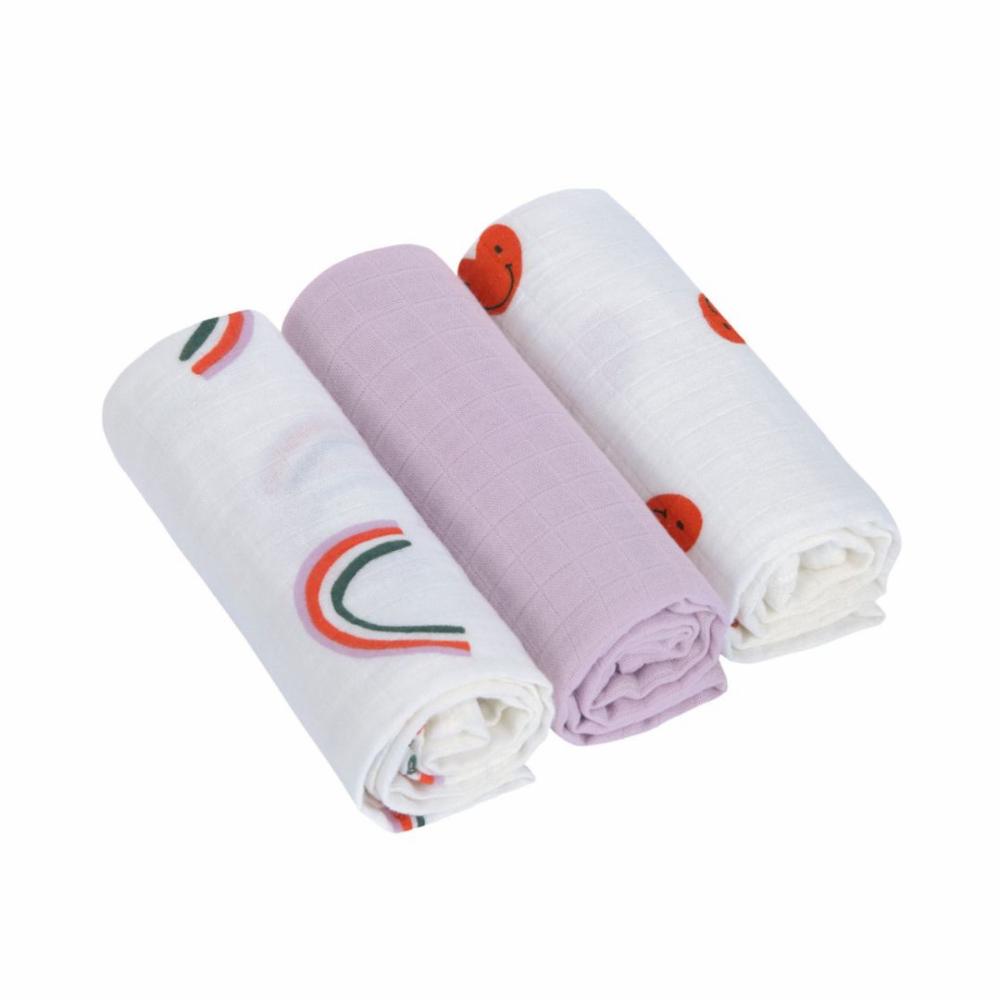 Lässig Puuvillaharso 60cm 3kpl - Happy Lavender
