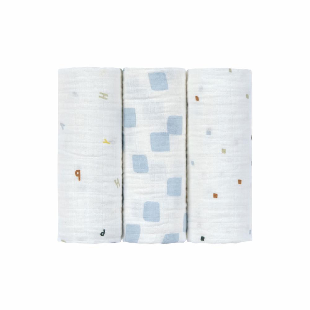 Lässig Puuvillaharso 60cm 3kpl - Happy Fruits Blue