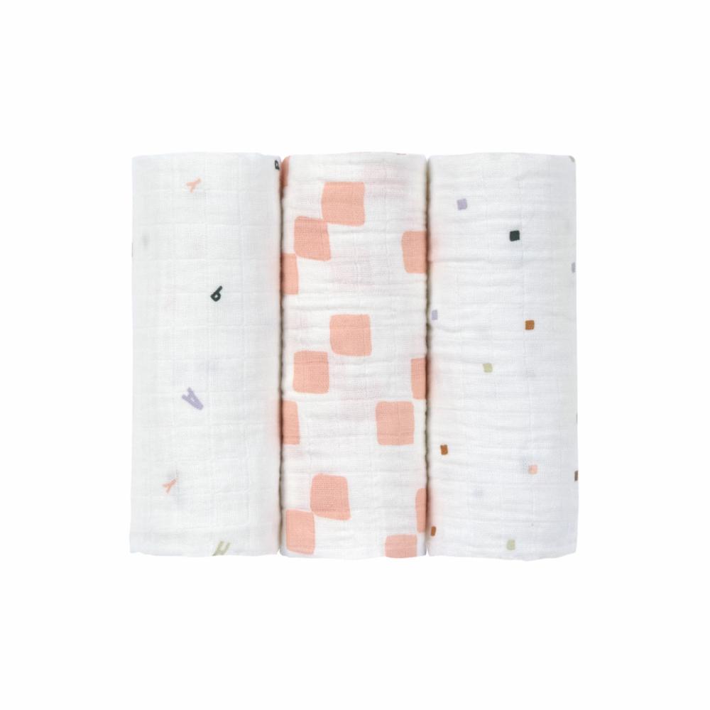 Lässig Puuvillaharso 60cm 3kpl - Happy Fruits Peach