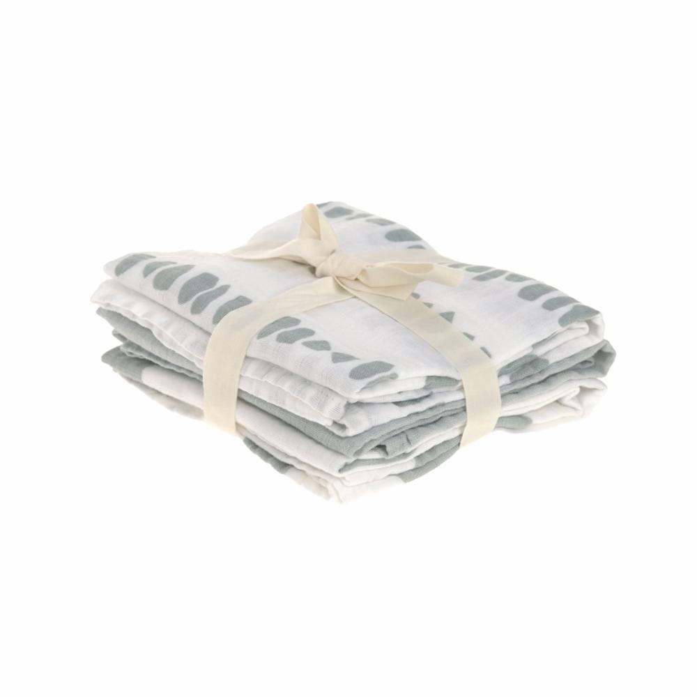 Lässig Puuvillaharso 60cm 3kpl - Strokes Silver grey