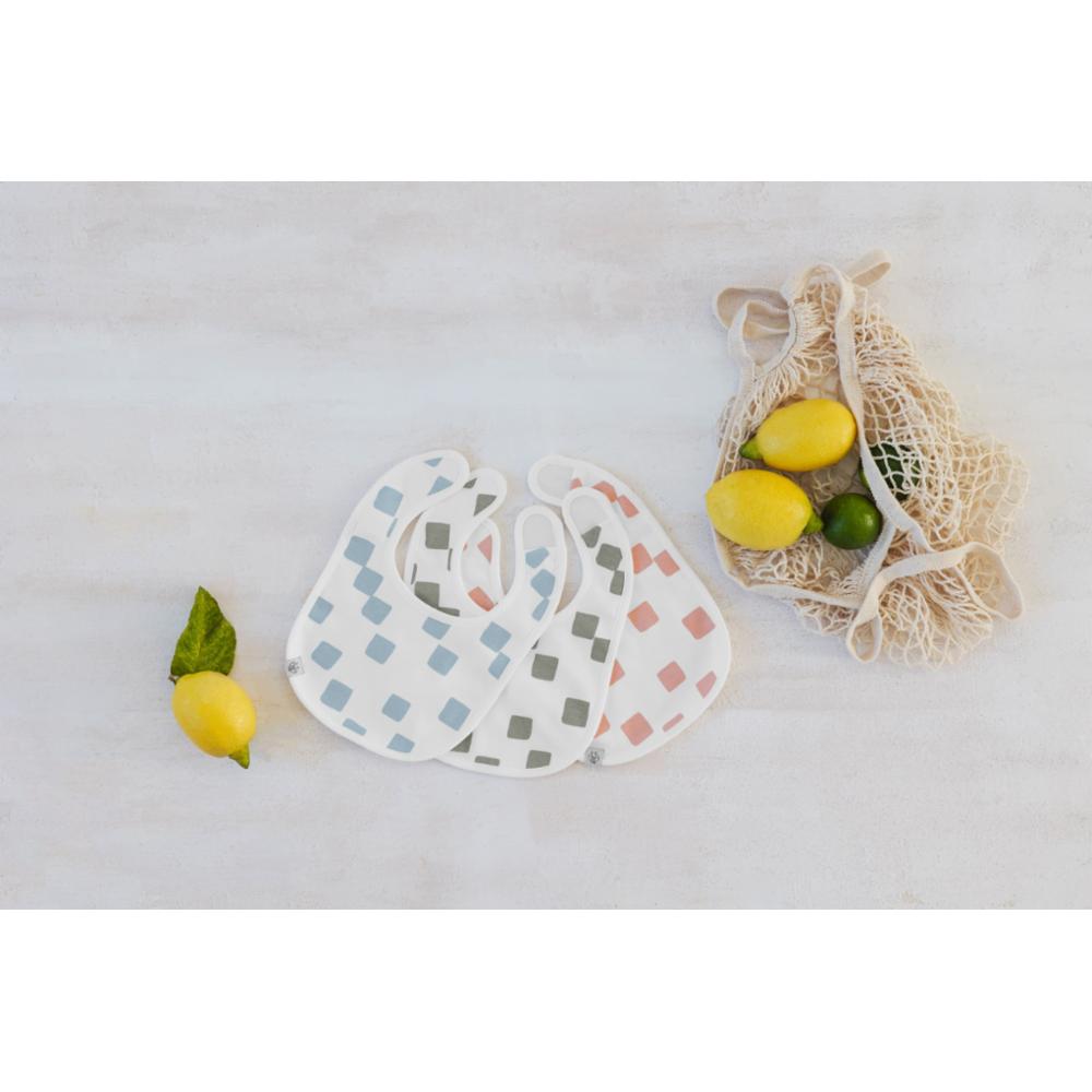 Lässig Ruokalappu 3kpl - Happy Fruits Khaki