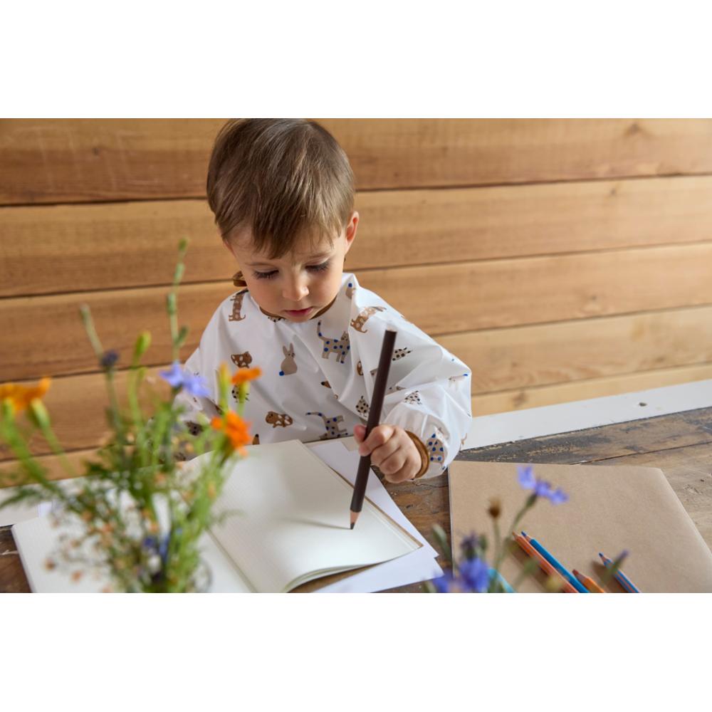 Lässig Ruokalappu Hihalla 2 kpl Little Mate - Royal Blue