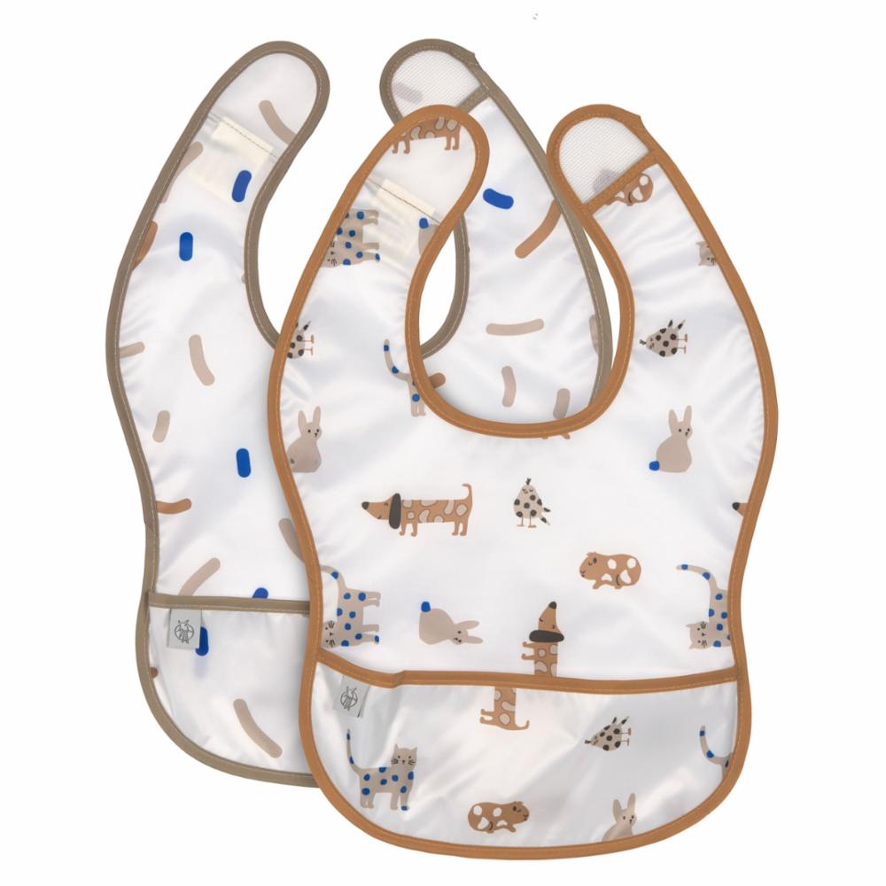 Lässig Lightw Bib 2 pcs Little Mate - Royal Blue