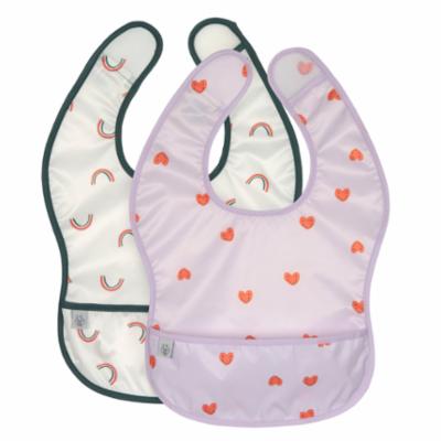 Lässig Lightweight Bibs 2 pcs - Happy Lavender