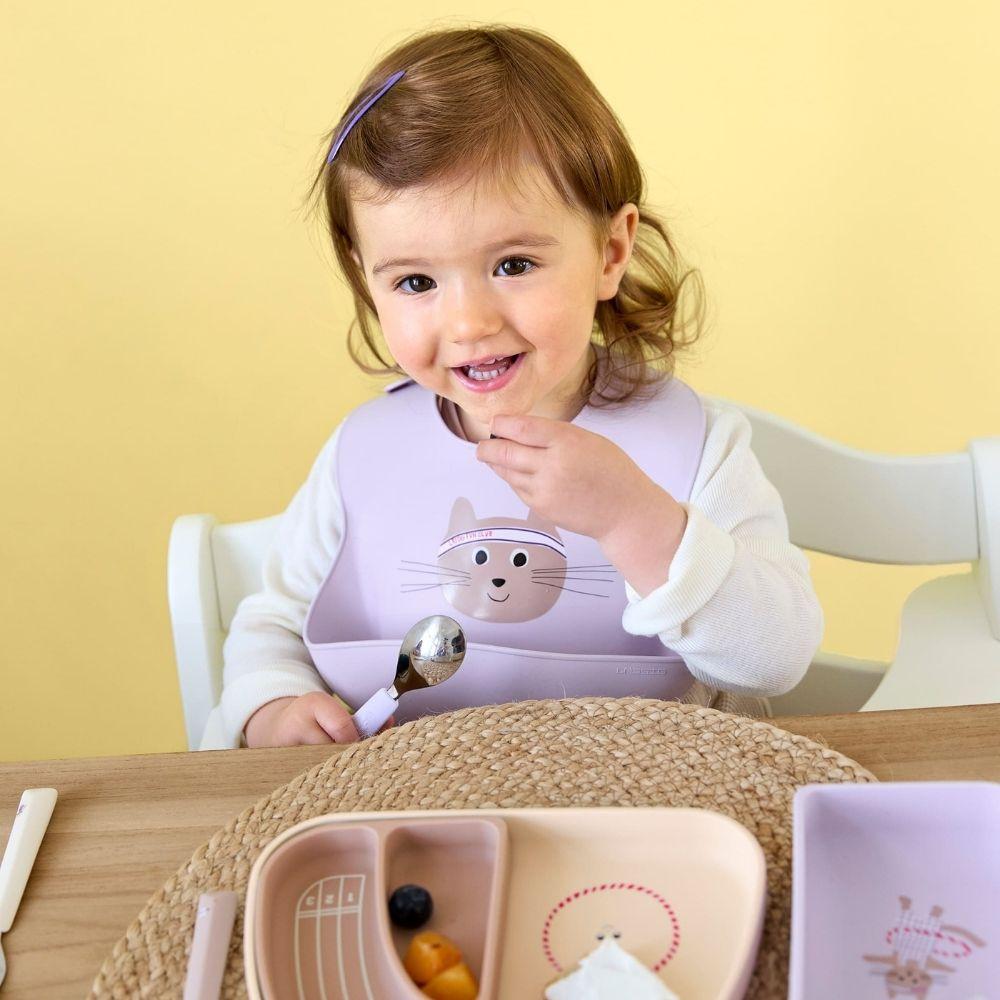 Lässig Silikoniruokalappu - Tiny Cat