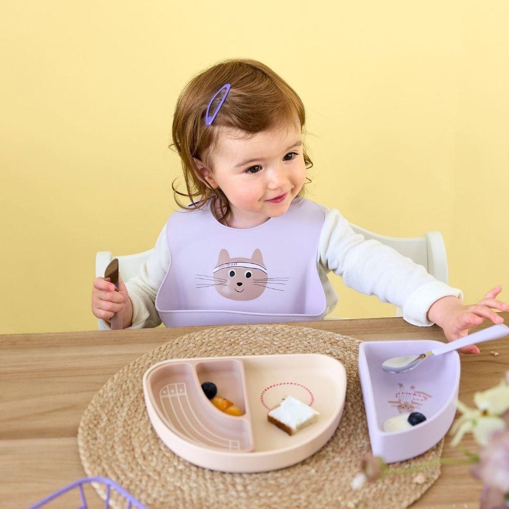 Lässig Silikoni Lautassetti 3kpl - Tiny Cat