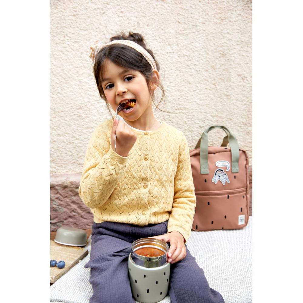 Lässig Food Jar - Happy Prints Olive