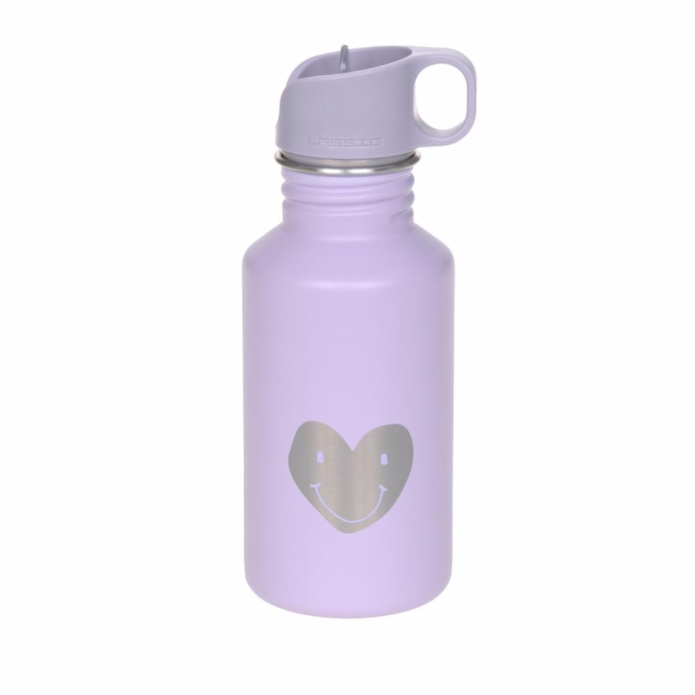 Lässig Teräs Juomapullo - Little Gang - Heart Lilac
